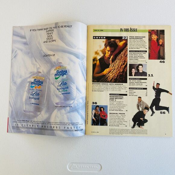 Us Magazine #130 May 28 1990 Richard Grieco Very Fine 8.5+ No Mailer Label - Picture 2 of 4